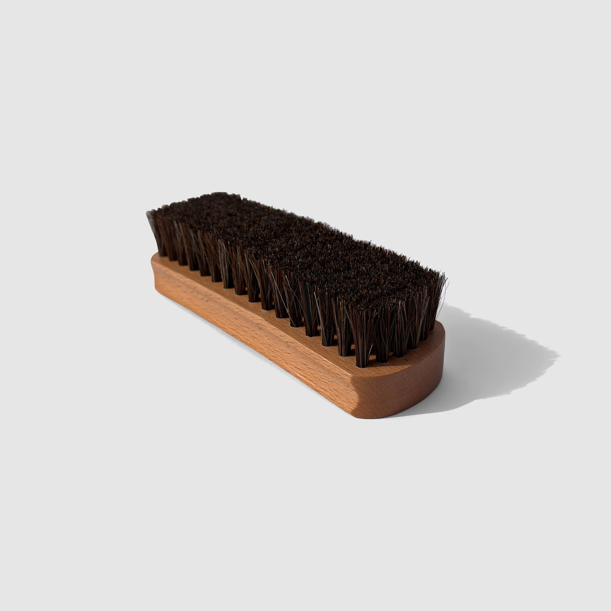 Multi-Purpose Leather, Fabric & Tyre Cleaning Brush – Natural Wood Grip